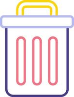 Trash Bin Vecto Icon vector