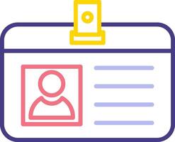 Identification Card Vecto Icon vector