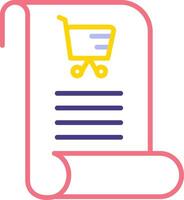 compras lista vecto icono vector