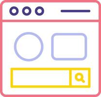 Search Page Vecto Icon vector