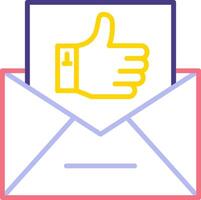 Email Like Vecto Icon vector