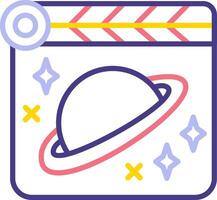 Space Film Vecto Icon vector