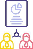 Work Distribution Vecto Icon vector