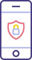 Mobile Security Vecto Icon vector