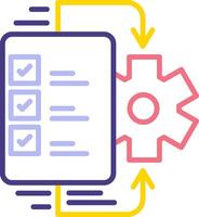 Workflow Vecto Icon vector