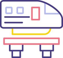 Monorail Vecto Icon vector