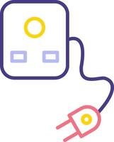 Plug And Socket Vecto Icon vector