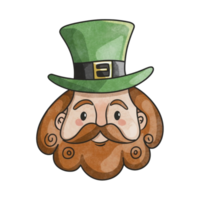 AI generated watercolor graphic for saint patrick's day png