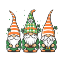 ai généré Saint patrick's journée graphique avec une gnome png