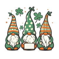 ai généré Saint patrick's journée graphique avec une gnome png