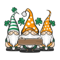 ai généré Saint patrick's journée graphique avec une gnome png