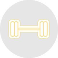 Weightlifting Line Sticker Multicolor Icon vector