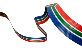 3d Flag Of South Africa 3d Wavy Shiny South Africa Ribbon Flag, 3d illustration png