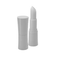 Blank white lipstick tube mock up, isolated, 3d illustration png