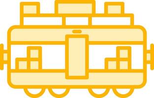 Train Cargo Vecto Icon vector