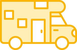 Camper Van Vecto Icon vector