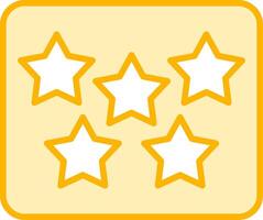 Five Star Vecto Icon vector