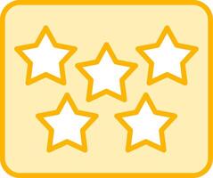 Five Star Vecto Icon vector