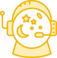 Astronaut Helmet Vecto Icon vector