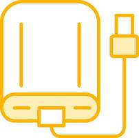 External Hard Drive Vecto Icon vector