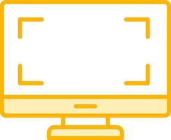 Monitor Vecto Icon vector
