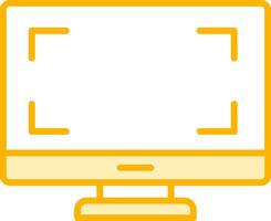 Monitor Vecto Icon vector