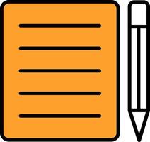 Note Pad Vecto Icon vector