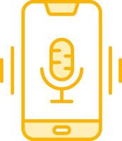 Mobile Voice Assistant Vecto Icon vector