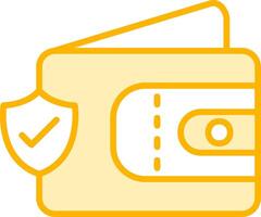 Wallet Secure Vecto Icon vector