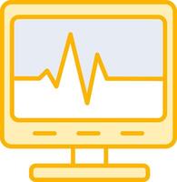 Ecg Reading Vecto Icon vector