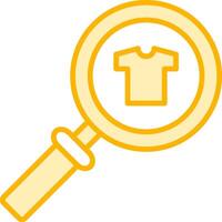 Cloth Search Vecto Icon vector