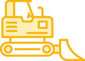 Bulldozer Vecto Icon vector