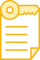 Keyword Notes Vecto Icon vector