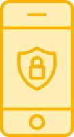Mobile Security Vecto Icon vector