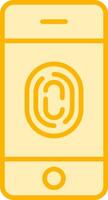 FingerPrint Verification Vecto Icon vector