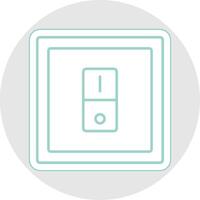 Switcher Line Sticker Multicolor Icon vector