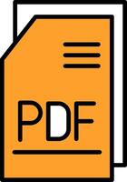 pdf archivo vecto icono vector