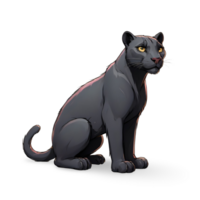 schwarz Panther png transparent Hintergrund