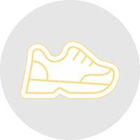 Joggers Line Sticker Multicolor Icon vector