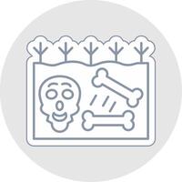 Extinction Line Sticker Multicolor Icon vector
