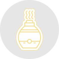 Air Diffuser Line Sticker Multicolor Icon vector