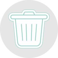 Delete Line Sticker Multicolor Icon vector