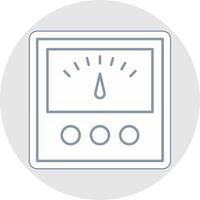 Voltage Indicator Line Sticker Multicolor Icon vector