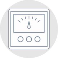 Voltage Indicator Line Sticker Multicolor Icon vector