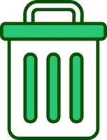 Trash Bin Vecto Icon vector