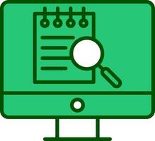 File Search Computer Vecto Icon vector