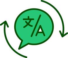 Translation Vecto Icon vector