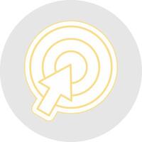 Call To Action Line Sticker Multicolor Icon vector