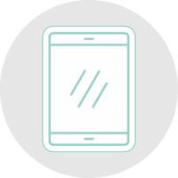 Smartphone Line Sticker Multicolor Icon vector