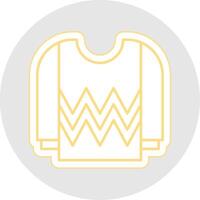 Jersey Line Sticker Multicolor Icon vector